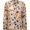 Blouses>Norah Blouse Blauw Beige