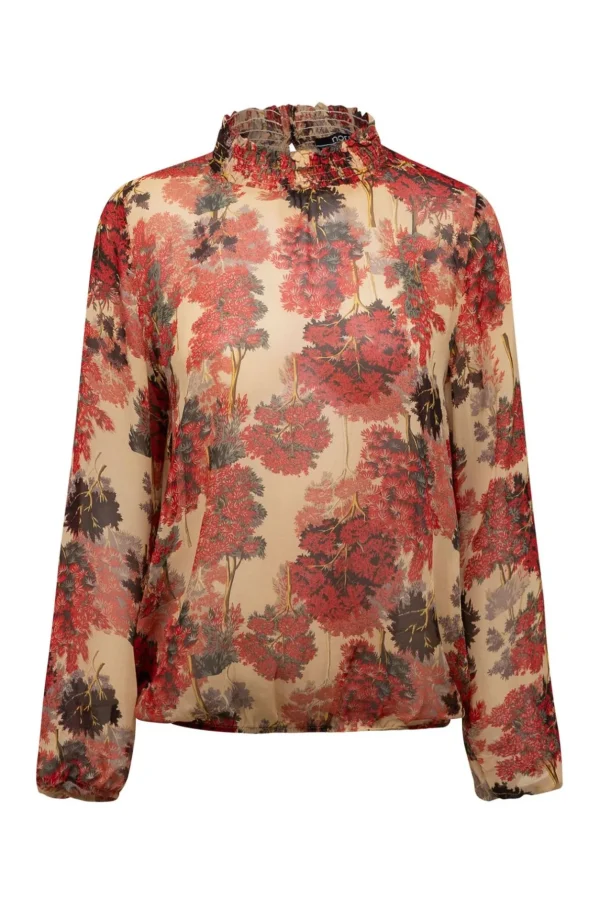 Blouses>Norah Blouse Botanisch Roze