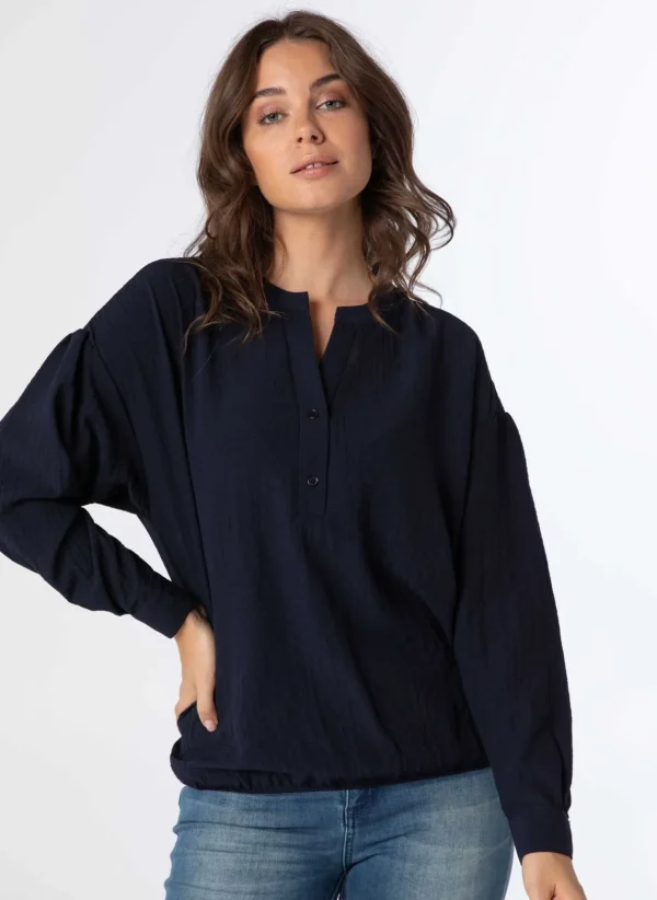 Blouses>Norah Blouse Donker Blauw