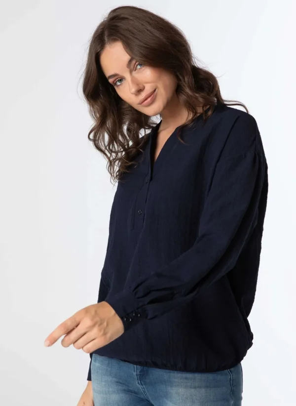 Blouses>Norah Blouse Donker Blauw