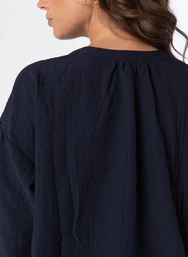 Blouses>Norah Blouse Donker Blauw