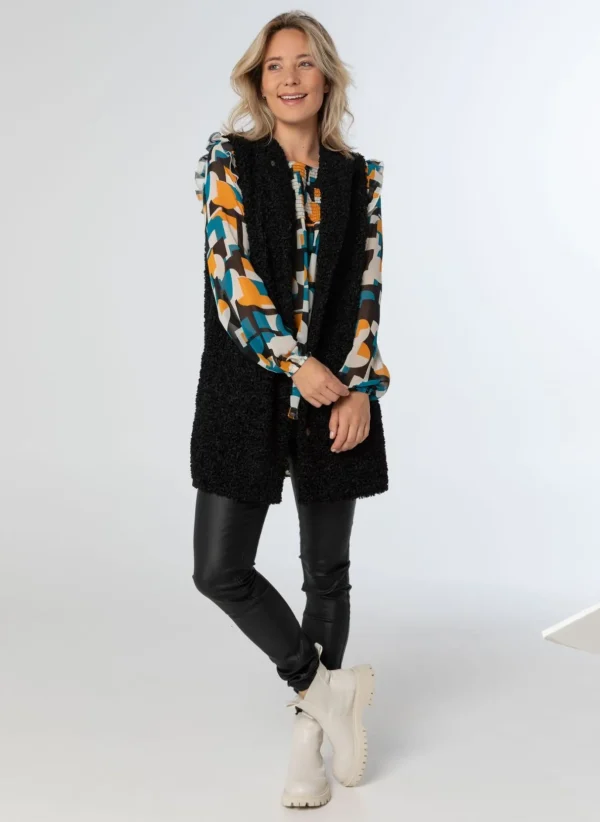 Blouses>Norah Blouse Geel Blauw