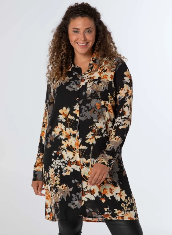 Blouses>Norah Blouse Meerkleurig Zwart