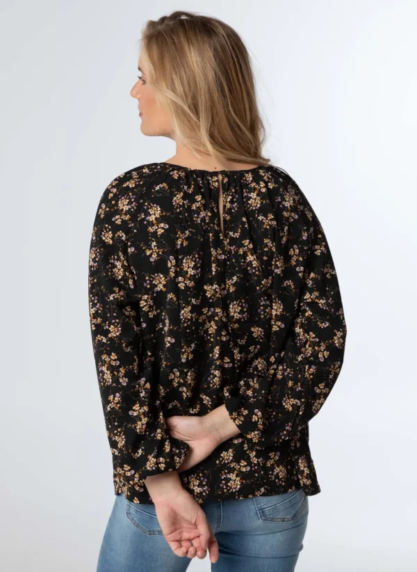 Blouses>Norah Blouse Paars Zwart