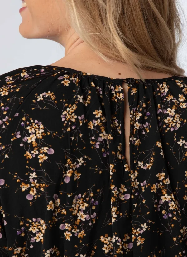 Blouses>Norah Blouse Paars Zwart