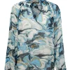 Blouses>Norah Blouse Wit Blauw