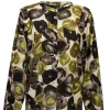 Blouses>Norah Blouse Zwart Groen