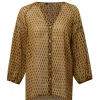 Blouses>Norah Blouse Zwart Geel