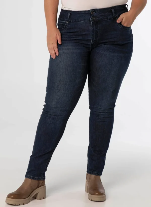 Denim>Norah Denim Broek Donker Blauw