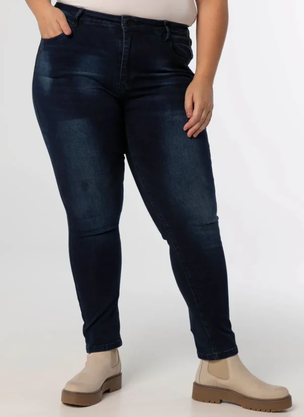 Denim>Norah Denim Broek Donker Blauw