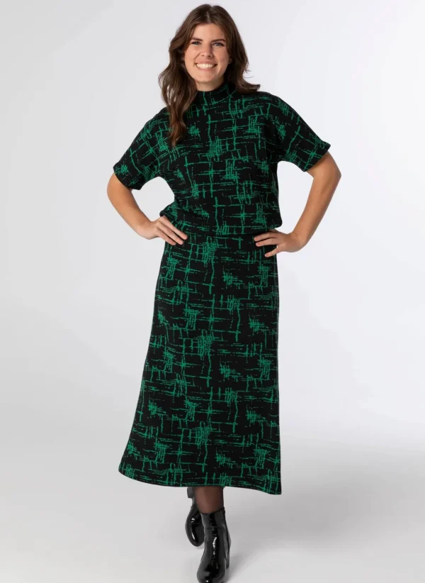 Co-Ord Sets>Norah Rok Groen Zwart