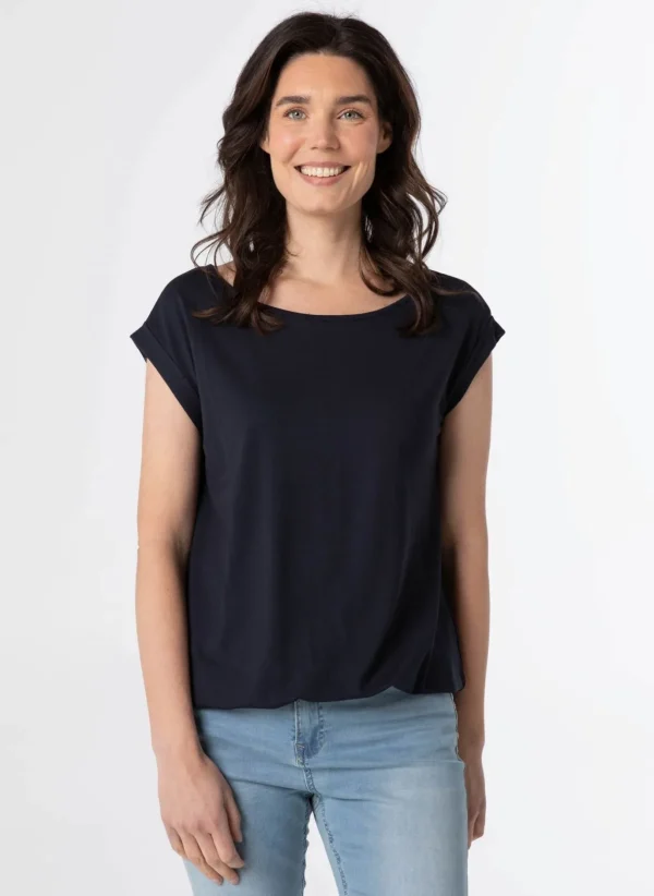 Basics>Norah Shirt Marije Donker Blauw