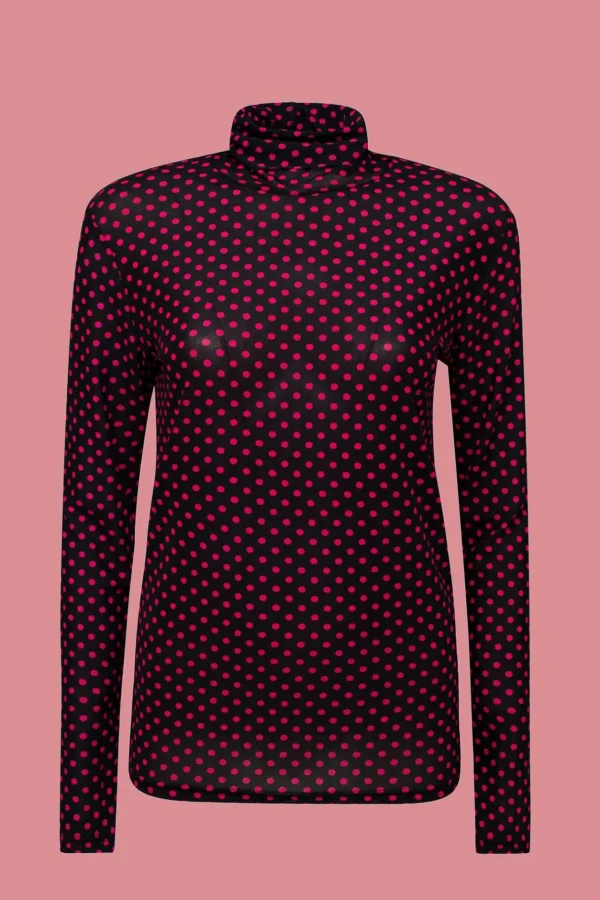 Shirts & Tops>Norah Shirt Roze Zwart