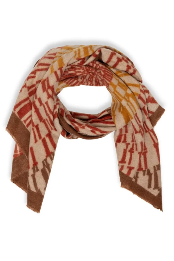 Accessoires>Norah Sjaal Beige Bruin