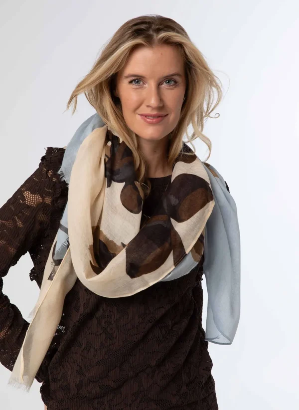 Accessoires>Norah Sjaal Beige Bruin