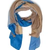 Accessoires>Norah Sjaal Blauw Bruin