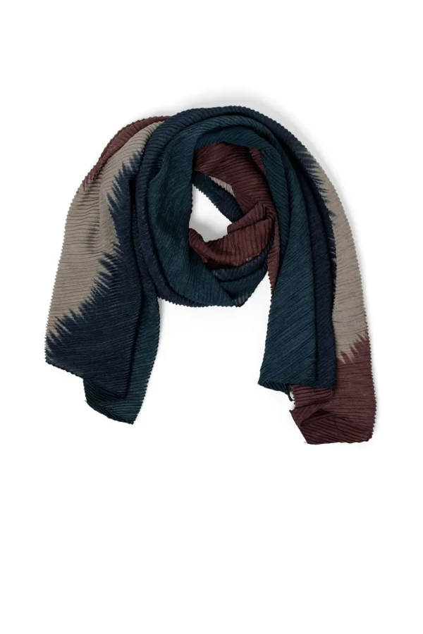 Accessoires>Norah Sjaal Bruin Blauw