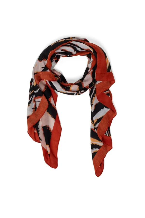 Accessoires>Norah Sjaal Oranje Bruin