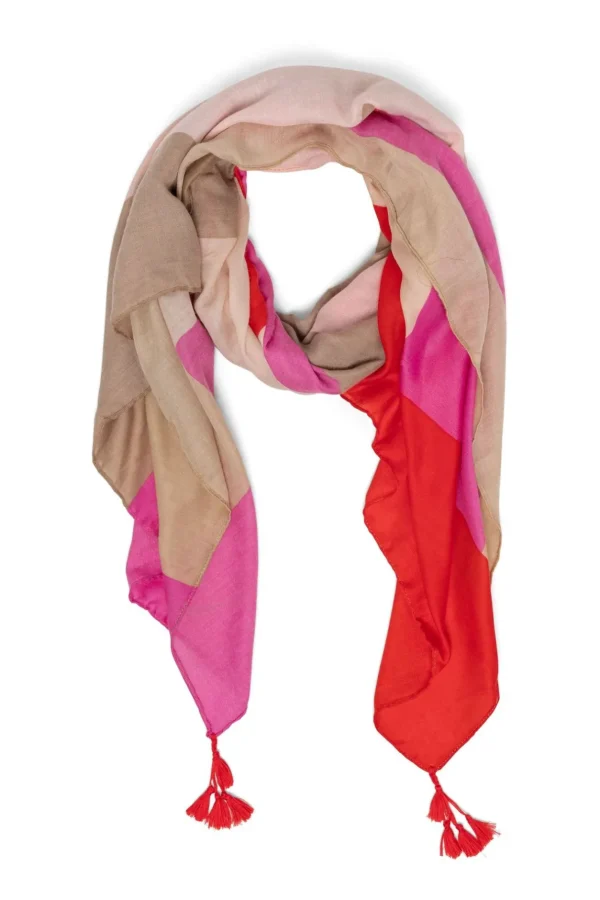 Accessoires>Norah Sjaal Rood Roze