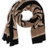 Accessoires>Norah Sjaal Zwart Beige