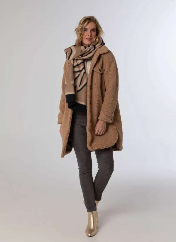 Accessoires>Norah Sjaal Zwart Beige