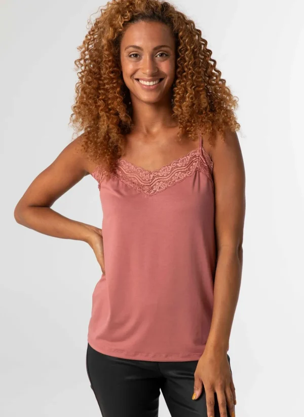 Shirts & Tops>Norah Top Donker Roze