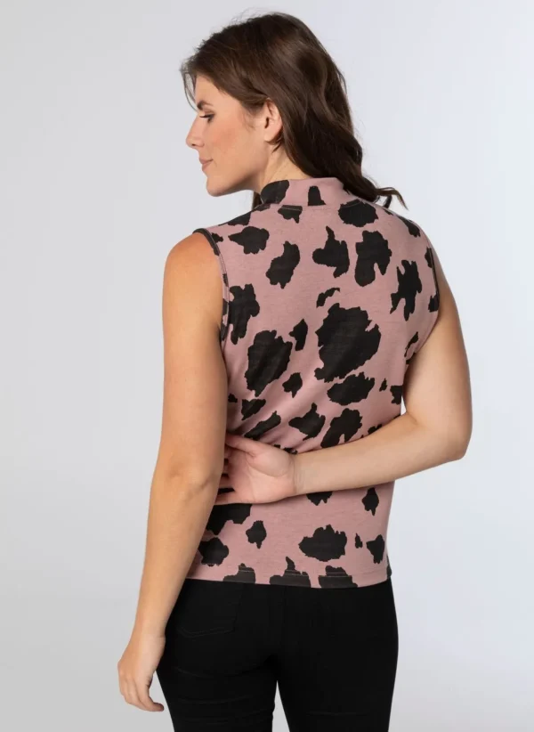 Shirts & Tops>Norah Top Zwart Roze