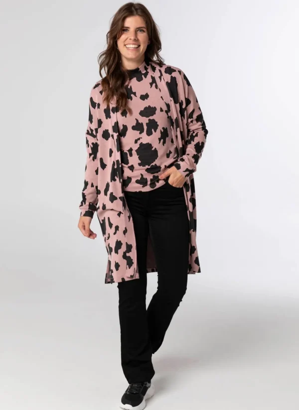 Shirts & Tops>Norah Top Zwart Roze