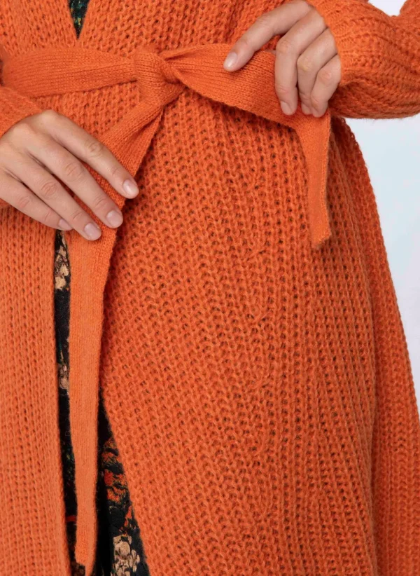 Knitwear>Norah Vest Oranje