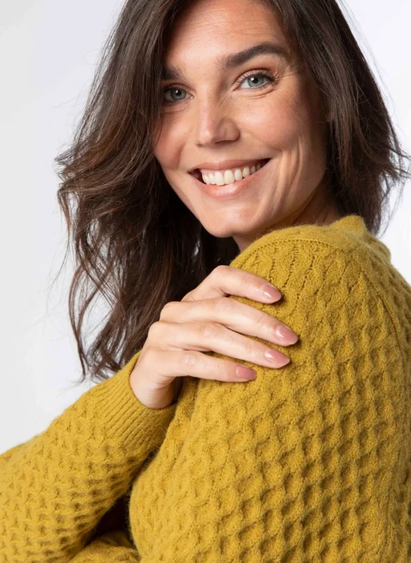 Knitwear>Norah Vest Geel